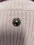 SPORTALM PINK MERINO WOOL BLEND CHUNKY KNIT LONG SLEEVED JUMPER SIZE 10
