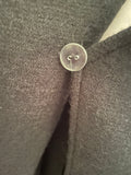 PHASE EIGHT WOOL MIX BLACK UNLINED ZIP FRONT JACKET SIZE M/L