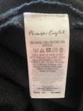PHASE EIGHT WOOL MIX BLACK UNLINED ZIP FRONT JACKET SIZE M/L