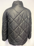 NAYA BLACK ZIP FRONT LONG SLEEVED SHORT PADDED JACKET SIZE 1 UK 10/12