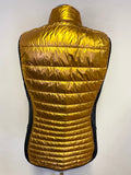 SPORTALM REVERSIBLE BLACK & WHITE PRINTED OR METALLIC GOLD PADDED GILET SIZE 14