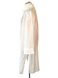BRAND NEW  MINT VELVET WHITE LONGLINE SHEER SHIRT/ COVER UP SIZE L RRP £89