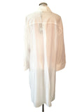 BRAND NEW  MINT VELVET WHITE LONGLINE SHEER SHIRT/ COVER UP SIZE L RRP £89