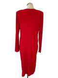 BRAND NEW JOSEPH RIBKOFF RED V NECK WRAP FRONT SPECIAL OCCASION DRESS SIZE 16