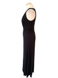 PURE COLLECTION NAVY BLUE JERSEY SLEEVELESS MAXI DRESS SIZE 10L