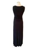 PURE COLLECTION NAVY BLUE JERSEY SLEEVELESS MAXI DRESS SIZE 10L