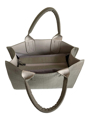 BRAND NEW MODA IN PELLE MUSHROOM MOC CROC ZOLA TOTE /SHOULDER BAG