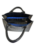 BRAND NEW MODA IN PELLE BLACK MOC CROC ZOLA TOTE /SHOULDER BAG