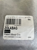 BRAND NEW MODA IN PELLE BLACK MOC CROC ZOLA TOTE /SHOULDER BAG