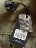 BRAND NEW PEPE JEANS KHAKI GREEN LONG SLEEVED MINI DRESS  SIZE XS