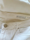 WHITE COMPANY BROMPTON BOYFRIEND FIT WHITE HIGH RISE JEANS SIZE 14