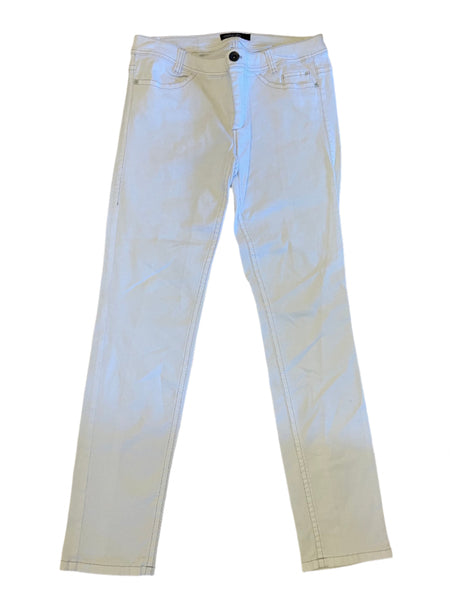 MARCCAIN WHITE TAPERED LEG JEANS SIZE N5 UK 14