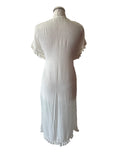 BRAND NEW CUPSHE WHITE TASSEL TRIM BEACH DRESS  SIZE M