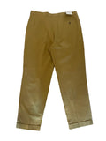BRAND NEW JAEGER COTTON MUSTARD PLEATED FRONT TAPERED LEG TROUSERS SIZE 40W/ 32L