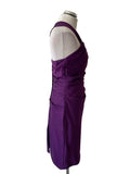 BRAND NEW FOREVER YOURS PURPLE ONE STRAP SPECIAL OCCASION PENCIL DRESS SIZE 12