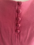 PRISCILLA LOWRY SILKS LONDON PINK PURE SILK SHORT SLEEVED A-LINE MIDI DRESS  SIZE 14