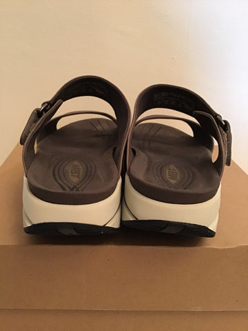 BRAND NEW IN BOX MBT TABIA MILITARY LEATHER SLIP ON MULE SANDALS SIZE 5/38