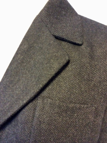 HOBBS DARK BROWN WOOL BLEND TROUSER SUIT SIZE 10/12