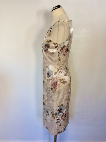 PHASE EIGHT FLORAL PRINT PENCIL DRESS & JACKET SUIT SIZE 10/12