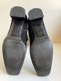 HOBBS BLACK SUEDE KNEE LENGTH BOOTS SIZE 6/39