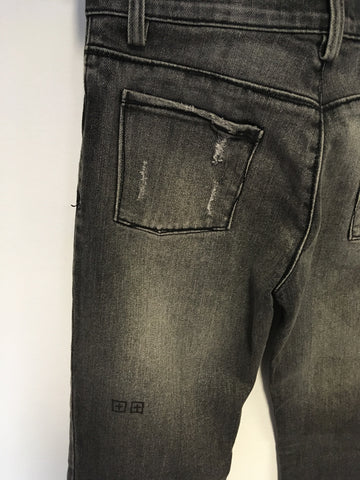 KSUBI GREY STRAIGHT LEG JEANS SIZE 10