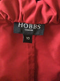 HOBBS RED SPECIAL OCCASION SHORT SLEEVE SHIRT SIZE 10