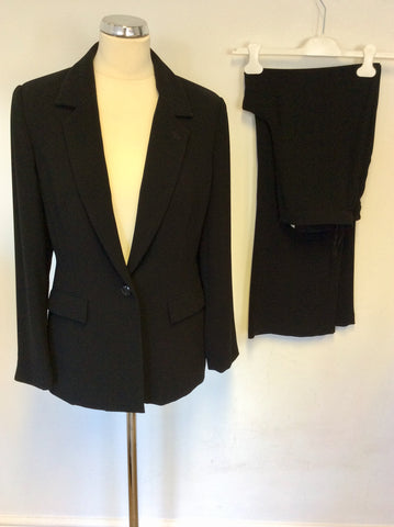 PATSY SEDDON FOR PHASE EIGHT BLACK TROUSER SUIT SIZE 12