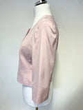 PHASE EIGHT PINK 3/4 SLEEVE SPECIAL OCCASION FITTED JACKET SIZE 14