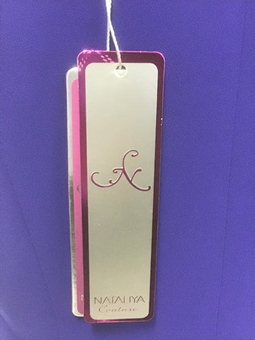 BRAND NEW NATALYIA COUTURE ROYAL BLUE 3/4 SLEEVE COAT STYLE SAMANTHA DRESS SIZE 16