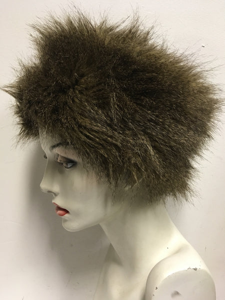 MARKS & SPENCER BROWN FAUX FUR HAT