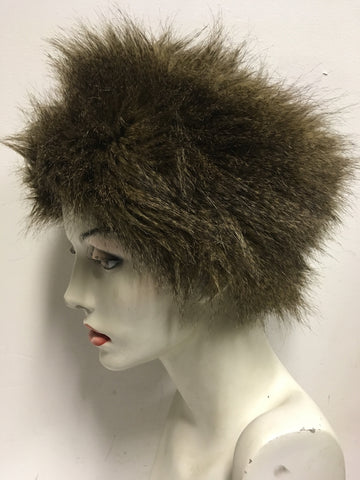 MARKS & SPENCER BROWN FAUX FUR HAT
