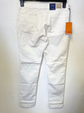 BRAND NEW TRUSSARDI 260 REGULAR  PORCELAIN ( OFF WHITE) TAPERED LEG  JEANS SIZE 30
