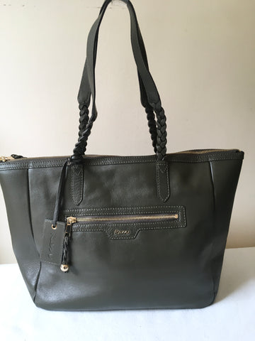 BRAND NEW KEW DARK GREEN LEATHER SHOULDER BAG