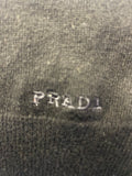 PRADA BLACK WOOL LONG SLEEVED JUMPER SIZE S/M