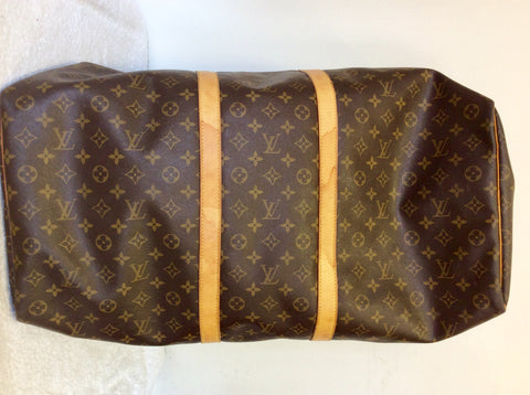 LOUIS VUITTON BROWN MONOGRAM 60 KEEPALL