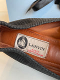 LANVIN PARIS BLACK CALFSKIN LEATHER CLASSIC BALLET FLATS  SIZE 6/39