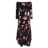 BRAND NEW COAST LAUREN WINDSOR BLACK & PINK FLORAL PRINT SHIFT DRESS SIZE 10