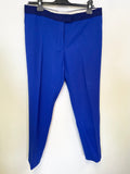 PAUL SMITH ROYAL BLUE 100% WOOL TAPERED LEG TROUSER SUIT SIZE 42 UK 10
