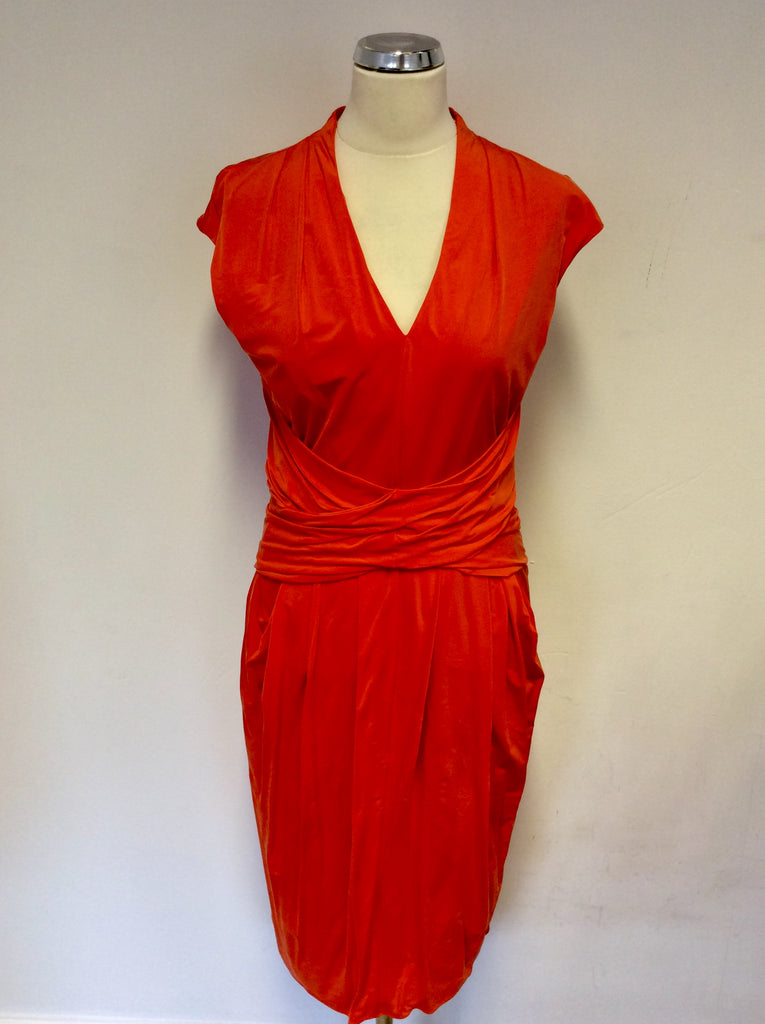 per una orange dress Petal & Pup Women's Luna One Shoulder Maxi Dress