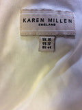 KAREN MILLEN BLACK & WHITE PRINT SHORT SLEEVE DRESS SIZE 16