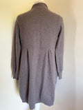 MARKS & SPENCER ESPRESSO PURE CASHMERE LONG CARDIGAN SIZE 8