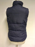 JOULES HIGHAM 3 DARK BLUE PADDED GILET SIZE 10