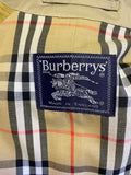 BURBERRY BEIGE COTTON BLEND BUTTON UP OVERCOAT/ MAC SIZE 50 UK 40 REG