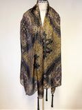 UNBRANDED SILK MULTI COLOURED PAISLEY & BEADED TASSELED SHAWL/SCARF