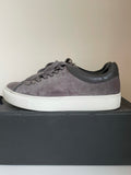 MASSIMO DUTTI DARK GREY SUEDE & LEATHER SNEAKERS/ PLIMSOLS SIZE 6/39
