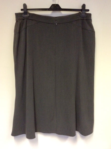 BRAND NEW OSCAR B GREY KNEE LENGTH SKIRT SIZE 20