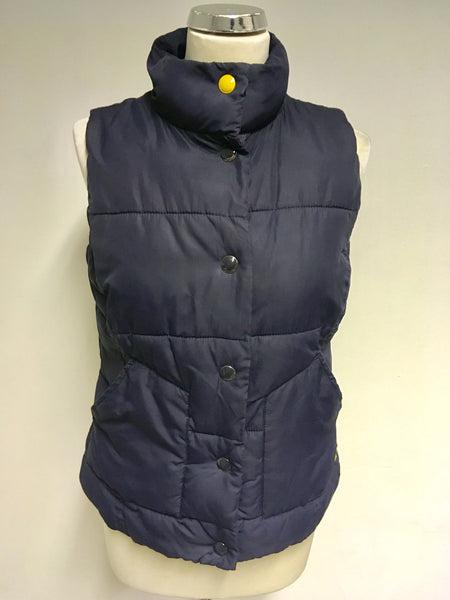 JOULES HIGHAM 3 DARK BLUE PADDED GILET SIZE 10
