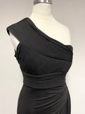 COAST BLACK ONE SHOULDER LONG EVENING  DRESS SIZE 6