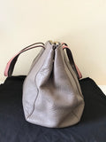 PAUL SMITH TAUPE BROWN LEATHER TOTE BAG