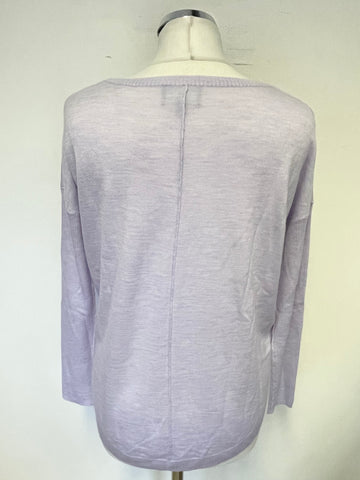 BRAND NEW PURE COLLECTION LILAC 100% SUPERFINE CASHMERE JUMPER SIZE 10